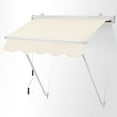 thumbnail image 2 of MCombo Patio Window Awnings 65''x80'', Fully Assembled Manual Retractable Sunshade Canopy for Windows & Doors, 4112(Beige), 2 of 9