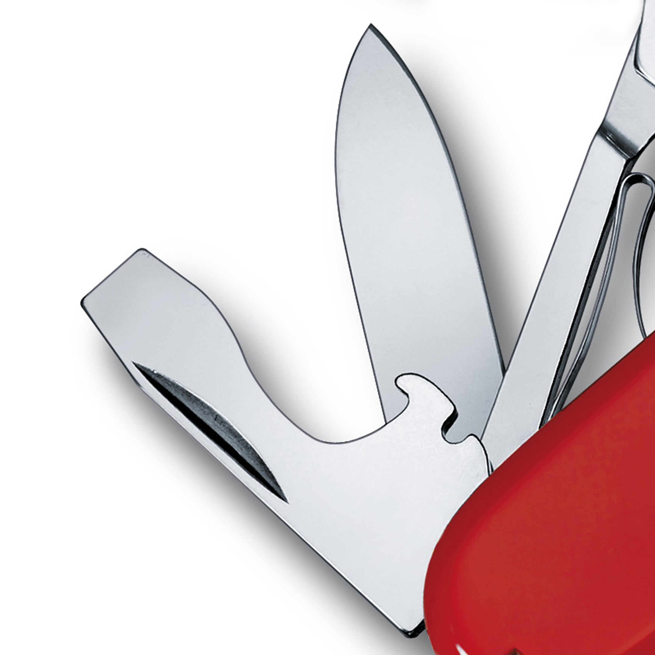 Victorinox Super Tinker Swiss Army Knife, 14 Function Swiss Made Pocket Knife with 2 Blades, Scissors, and Philips Screwdriver - Red, Blister