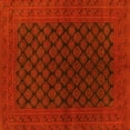 thumbnail image 1 of Ahgly Company Machine Washable Indoor Square Oriental Yellow Industrial Area Rugs, 5' Square, 1 of 4