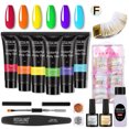 thumbnail image 1 of ROSALIND 6Pcs 15ml Pegamento para uñas Juego de construcción rápida Base y Labymos pegamento de uñas, 1 of 7