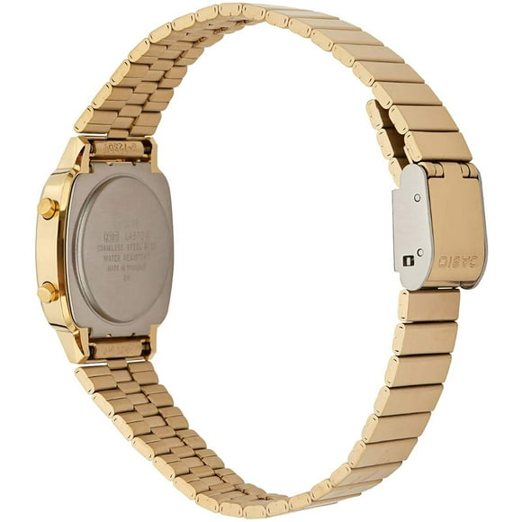 Reloj de cuarzo vintage Casio para mujer LA670WGA-9 dorado