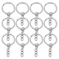 thumbnail image 4 of OUNONA 20Pcs Flat Key Rings Metal Key Rings DIY Keychain Rings Round Key Rings Flat O-shaped Rings, 4 of 8