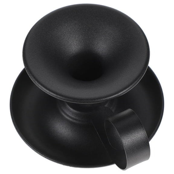 WEUVEB Stable Placement Wax Burner in Black Metal for Home Desktop Use 1Pcs