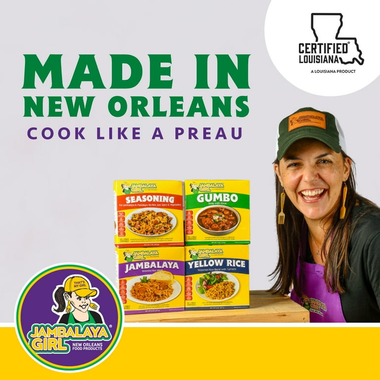Jambalaya Girl Gumbo Base with Roux 4 oz Dry Packaged Meal, Kid