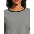 thumbnail image 5 of Terra & Sky Women's Plus Size Crewneck Tee with Long Sleeves, 3-Pack, 5 of 5