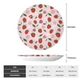 thumbnail image 2 of Balery Floral Strawberr Print Bone China Decorative Plate Ceramic Dinner Plates Art Crafts with Display Stand-6in, 2 of 6