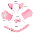 thumbnail image 3 of Conjunto De Cosplay De Gato Con Orejas De Cola De Gatito Dibujos Animados Ropa De Juego De Rol Cómoda Suministros De Fiesta Para Halloween Navidad N.° 3 Yuarrent AP007716-04, 3 of 6