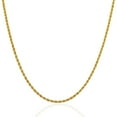 thumbnail image 2 of 2.0mm 14k Yellow Gold Solid Rope Chain 22 in, 2 of 4