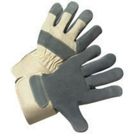 

Radnor X-Large Split Leather Palm Gloves With Canvas Duck Back And Safety Cuff (21 Pairs)