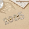 thumbnail image 4 of RUISINERY Fashionable 2025 Adjustable Rings Digital Combination Rings Set Rhinestones Inlaid Jewelry for Parties and Weddings, 4 of 7