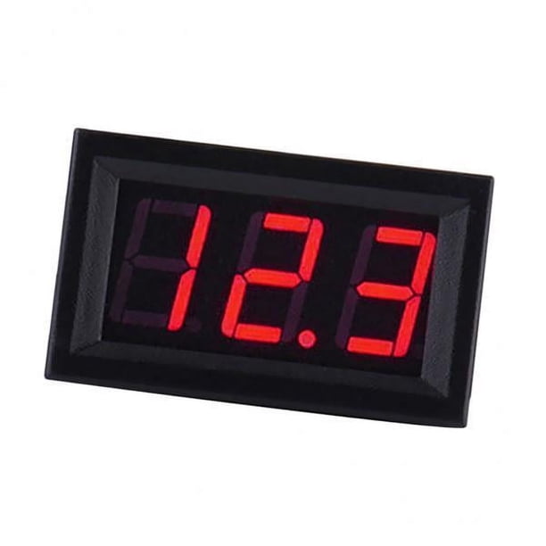Medidor de panel de voltios,Voltímetro digital,Medidor de voltaje,Medidor de voltaje digital,Voltímetro,Voltímetro de coche,Medidor de voltaje de CC,Medidor de voltaje digital LED