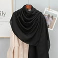 thumbnail image 4 of Plain Solid Cotton Scarf for Women Winter Warm Tassel Linen Pashmina Scarves Hijab Lady Foulard Shawls Wraps Female Bandana New (QMB295-01), 4 of 6