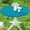 Turquoise, variant on Round Spandex Tablecloth, Elastic Fitted Waterproof Tablecloths for 36"-44" Tables, Stretch Washable Picnic Table Cover for Camping, Dining, Indoor and Outdoor, Turquoise