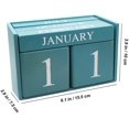 thumbnail image 5 of Wooden Desk Blocks Calendar - Perpetual Block Month Date Display Home Office Decoration, 6.1 X 3.9 X 2.9 Inches, 5 of 5