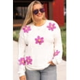thumbnail image 1 of FOLUNSI Grace Plus Size Sweater: Soft White Knit, 1 of 8