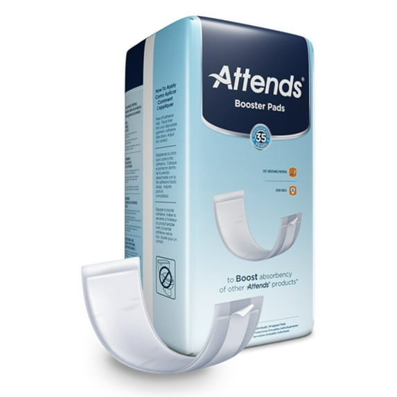 Attends Unisex Booster Pad Ultra Thin 4 x 13.5" BST0180, 180 Ct