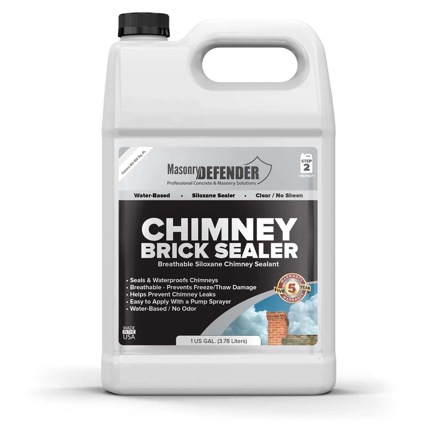 Chimney Brick Sealer, Clear WaterBased Siloxane Sealer