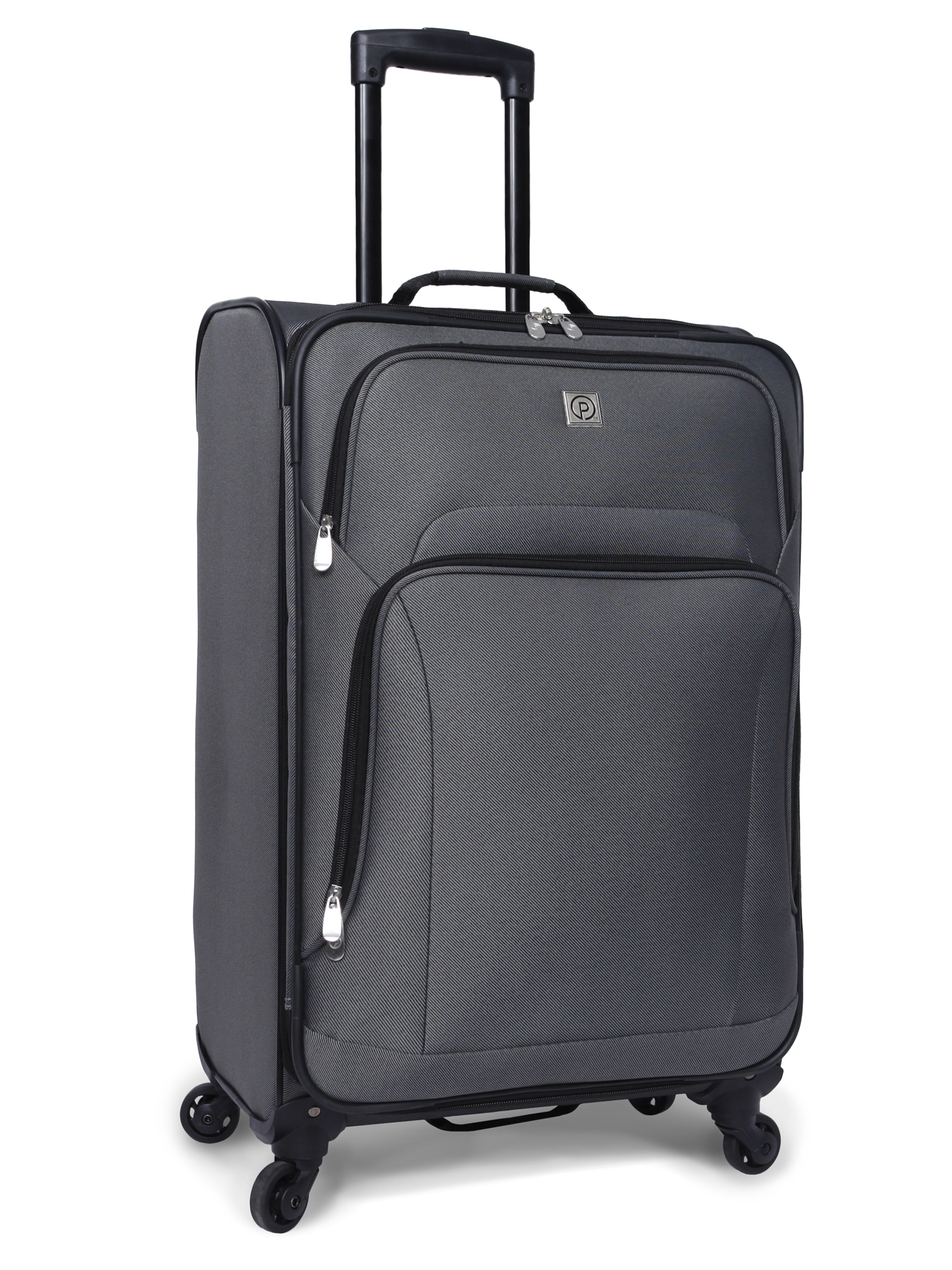 Protege 5 Pc Spinner Luggage Set With 28" & 24" Check Bags, 20" Carry-on, Gray - image 4 of 12