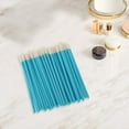 thumbnail image 5 of Unique Bargains 50 Pcs Disposable Solid Rod Lip Brush for Vacation Blue Plastic Flocking, 5 of 5