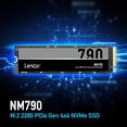 thumbnail image 3 of Lexar NM790 M.2 2280 PCIe Gen 4x4 NVMe Internal Solid-State Drive, 1 TB, 3 of 14