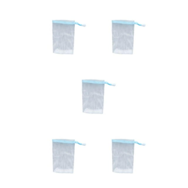 Matsuzay Gel Jabón Bolsas Limpiador facial Cuerpo Nylon Piel Burbuja Net Body Wash Espuma hecha a mano Bolsa con cordón Delicate Sky Type2 NO2