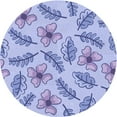 thumbnail image 1 of Ahgly Company Tapis d'Intérieur Lavables en Machine, Ronds, Transitionnels, Bleu Ardoise, Ronds de 7', 1 of 7