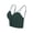 Green, variant on Luxtrada Zipper Front Closure Sports Bra Padded Bra Yoga Bras for with Adjustable Straps Women Girls (Blue)