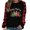 Black-A, variant on Virmaxy Merry Christmas Women's Christmas Printed Plaid Patchwork Long Sleeve Round Neck T-Shirt Top Fashion Crew Collar Pullover Shirt Winter Casual T-Shirt Blouse Tops Red-A XS