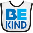 thumbnail image 3 of Inktastic Be Kind Logo in Blue Boys or Girls Baby Bib, 3 of 4