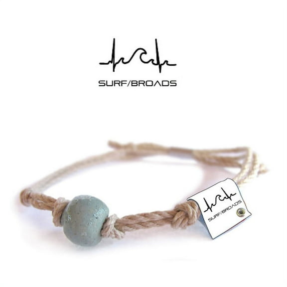 Surfbroads Earth Bands Bracelet | Eco Friendly | Natural Hemp | Vegan Boho | Custom Jewelry | Handmade w/ Earth & Sand