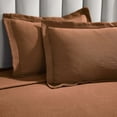 thumbnail image 5 of BNM Cotton Matelasse Floral Wreath Bedspread Set, California King, Burnt Orange, 5 of 7