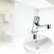 thumbnail image 3 of Grifo de lavabo cromado con cierre automático y temporizador, ahorro de agua, para cocina, baño y público, color plateado, 3 of 4