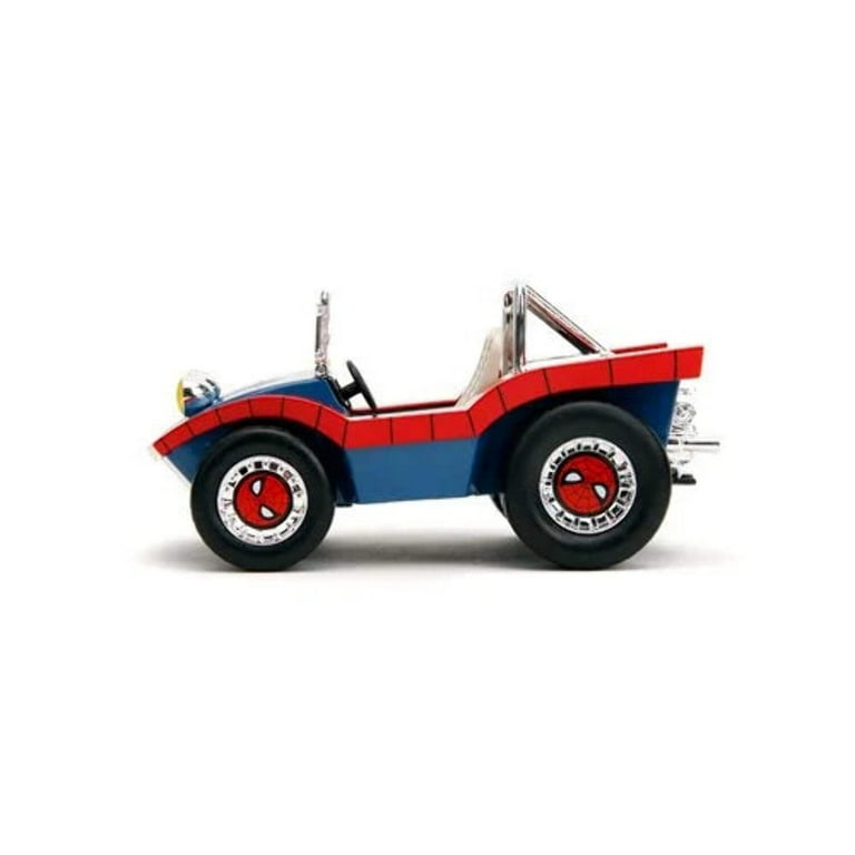 Jada Marvel Toy Spider-Man, Red & Blue Dune Buggy with