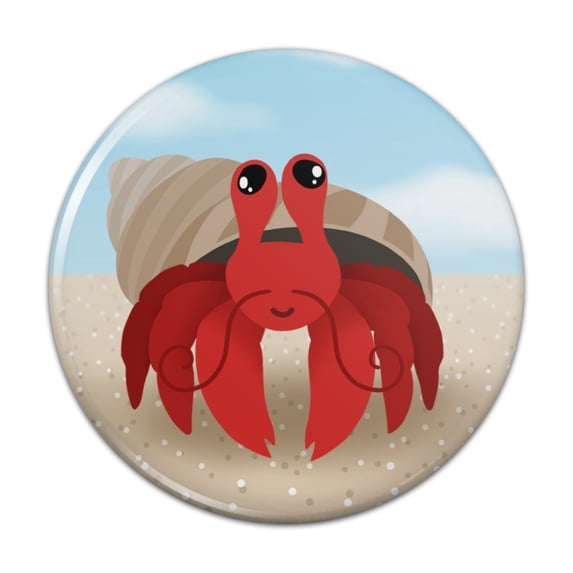 Sweet Hermit Crab Pinback Button Pin