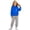 Blue, variant on Kids Casual Hoodie and Sweatpants Outfit Solid Color Long Sleeve Hooded Pullover Sweatsuits Jogger Sets for Girls