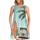 thumbnail image 1 of Fotbe Vintage Surf Van Beach Vestido de Verano sin Mangas para Mujer – Vestido Midi Línea A, Estilo Camiseta Floral, Vestido Playero Casual y Fluido, 1 of 7