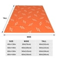 thumbnail image 3 of Fuzoiu Orange lightning Print Ultra-Soft Micro Fleece Blanket,All Seasons Flannel Throw, Lightweight Blanket for Bed, Sofa, Couch, Movie Night, Camping, and Travel-40"x30", 3 of 7