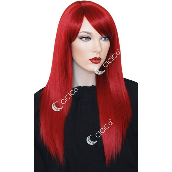AmPm - “Amelia”, Synthetic Full Cap Wig, 24 Inches Long Wig with Swept Bang, Straight Wig, Mixed Dark Blonde and Beach Blonde Wig, Premium Heat Resistant Hair Replacement Wig for Women Daily Use.