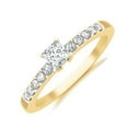 thumbnail image 3 of Classic Moissanite Bridal Set Engagement Ring 1.75 Carat with 18k Gold Plating, 3 of 3