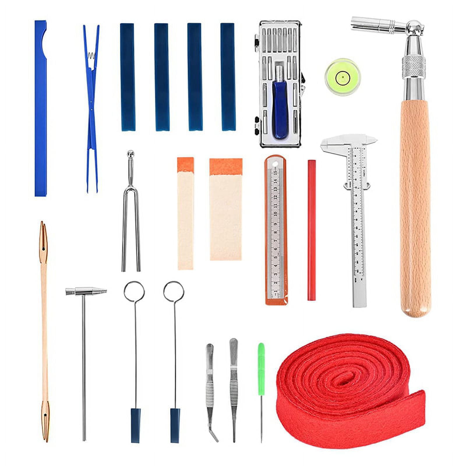 Piano Tuning Kit,Professional Piano Tuner Tools Set Universal DIY Piano Tuning Tools Piano Repairing Accessories