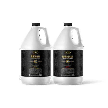 Gold Coast Supply 2 gal | Epoxy Resin Crystal Clear for Art Making | Non-Toxic UV Resistant