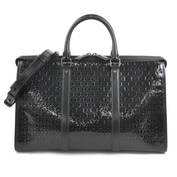 Pre-Owned Saint Laurent Boston bag, handbag, patent leather, black, for men and... (Good)