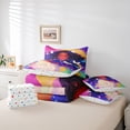 thumbnail image 6 of Feelyou Black Girl Princess Bedding Comforter Set 7pcs, Galaxy Butterfly King Bedding Sets, 6 of 8