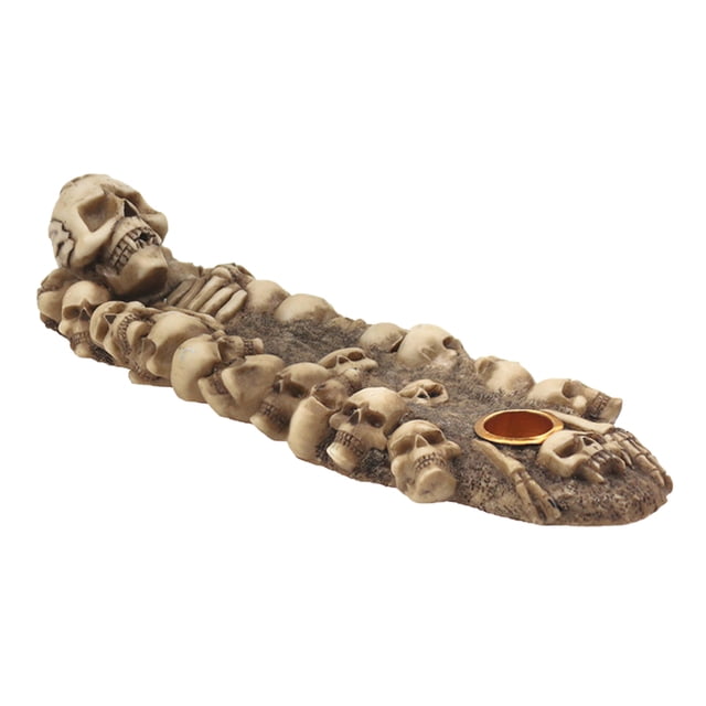 Cqxid Desktop Ornament Under $10 Halloween Skull Incense Board Aromatherapy Container Suitable For Office
