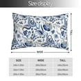 thumbnail image 2 of Kdxio Cotton Pillow Cases 14"x20" Pillowcases,Soft and Breathable Bedroom Pillow Cases-Blue Paisley-No Pillow Core, 2 of 5