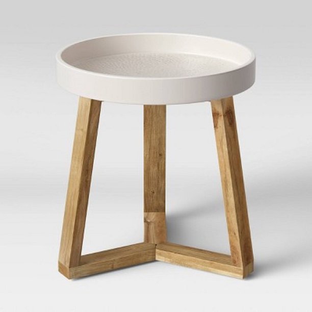 Celadine Round Cement Top Accent Table Cream Opalhouse™