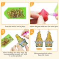 thumbnail image 3 of 5 Pcs Diy Diamond Painting Keychain - Dwarfs And Bees Art Kits, 3 of 5