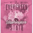 thumbnail image 2 of Washington Cute State Flower Souvenir Womens Slim Fit Graphic Tee Brisco Brands S, 2 of 3