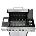 thumbnail image 2 of Kadyn Burner Grill with Side Burner and 6-Burner, BBQ Grill for Outdoor, BBQ, Camping, Silver, 2 of 7