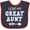 Navy and Red, variant on Inktastic I Love My Great Aunt with Arrow Boys or Girls Baby Bib